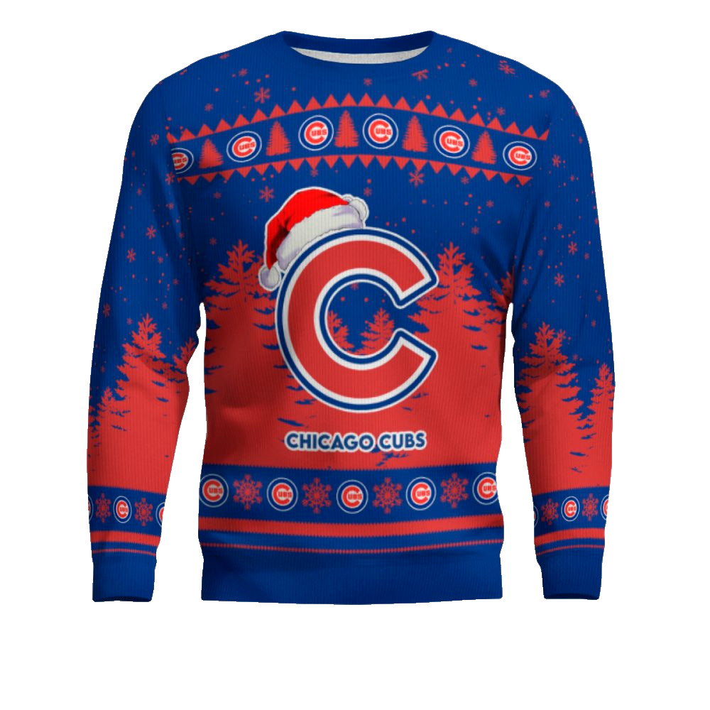 2025 Chicago Cubs Snowflakes Christmas Ugly Sweater – Moonbestprint
