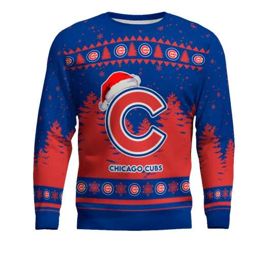 2025 Chicago Cubs Snowflakes Christmas Ugly Sweater – Moonbestprint