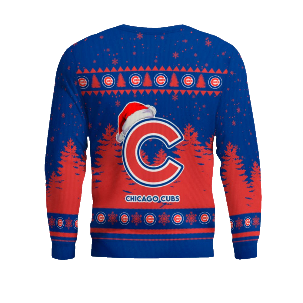 2025 Chicago Cubs Snowflakes Christmas Ugly Sweater – Moonbestprint