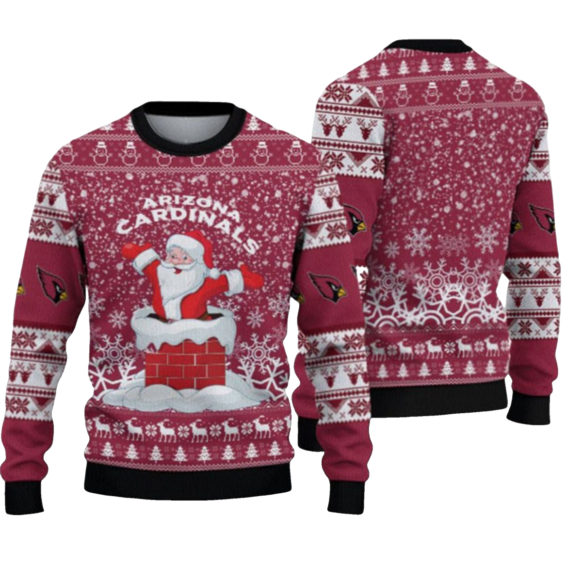 2026 Cardinals Santa Ugly Christmas Sweater - Moonbestprint