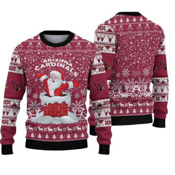 2026 Cardinals Santa Ugly Christmas Sweater - Moonbestprint