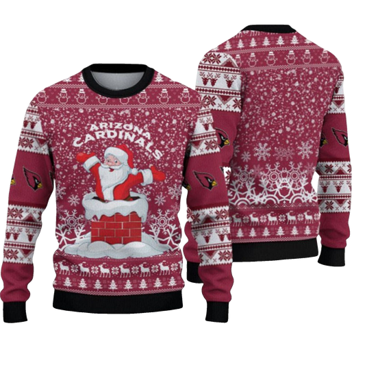 2026 Cardinals Santa Ugly Christmas Sweater - Moonbestprint