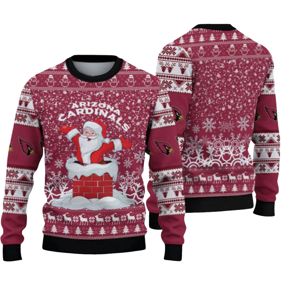 2026 Cardinals Santa Ugly Christmas Sweater - Moonbestprint