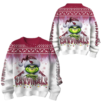 2026 Cardinals Grnch Season Christmas Ugly Sweater - Moonbestprint