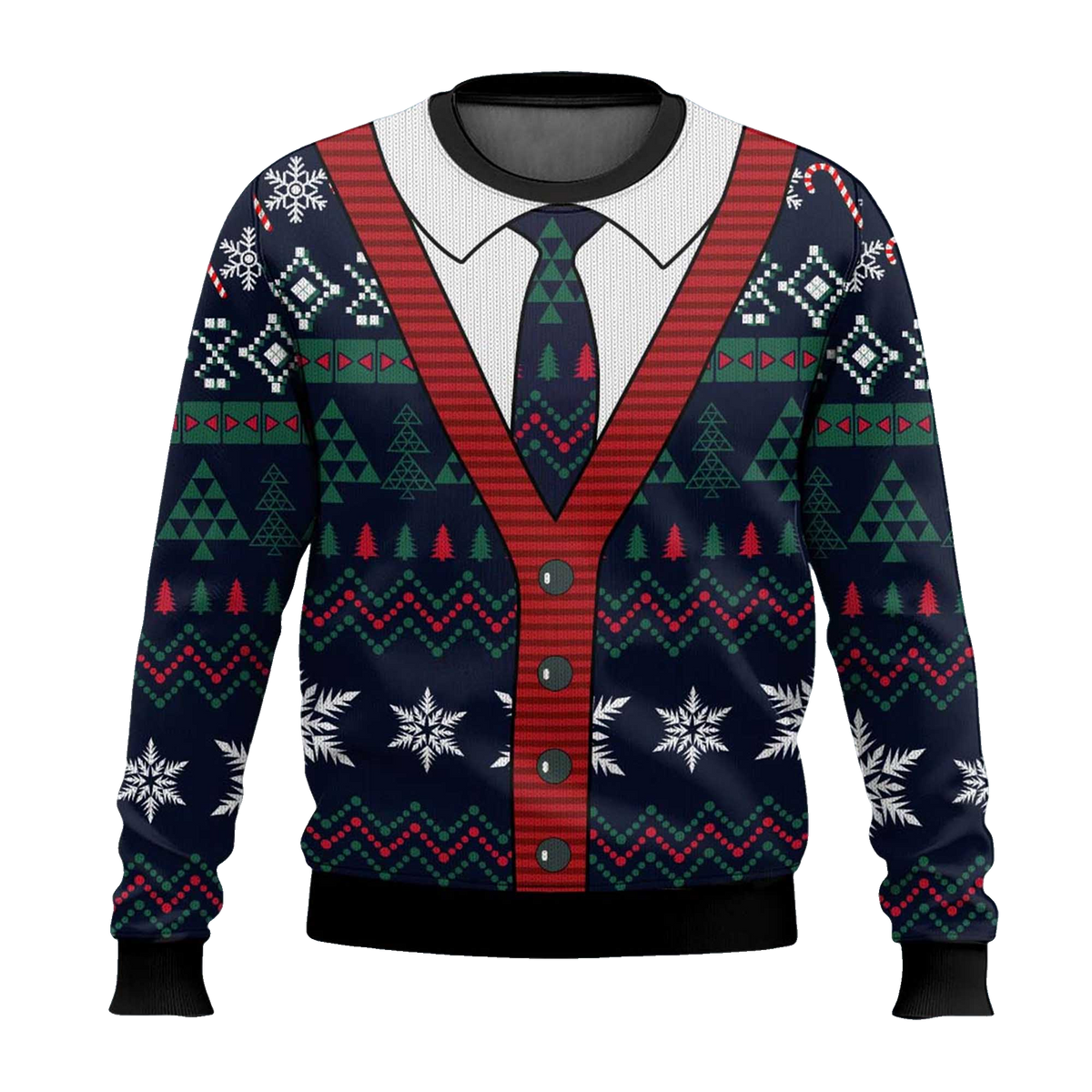 2026 Cardigan Pattern Ugly Christmas Sweater Moonbestprint