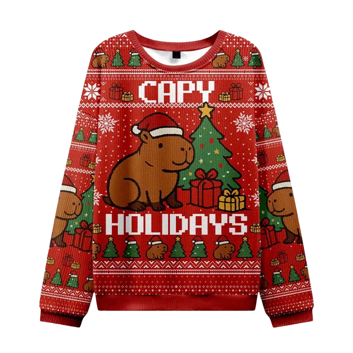 2026 Capybara Celebration Christmas Ugly Sweater Moonbestprint