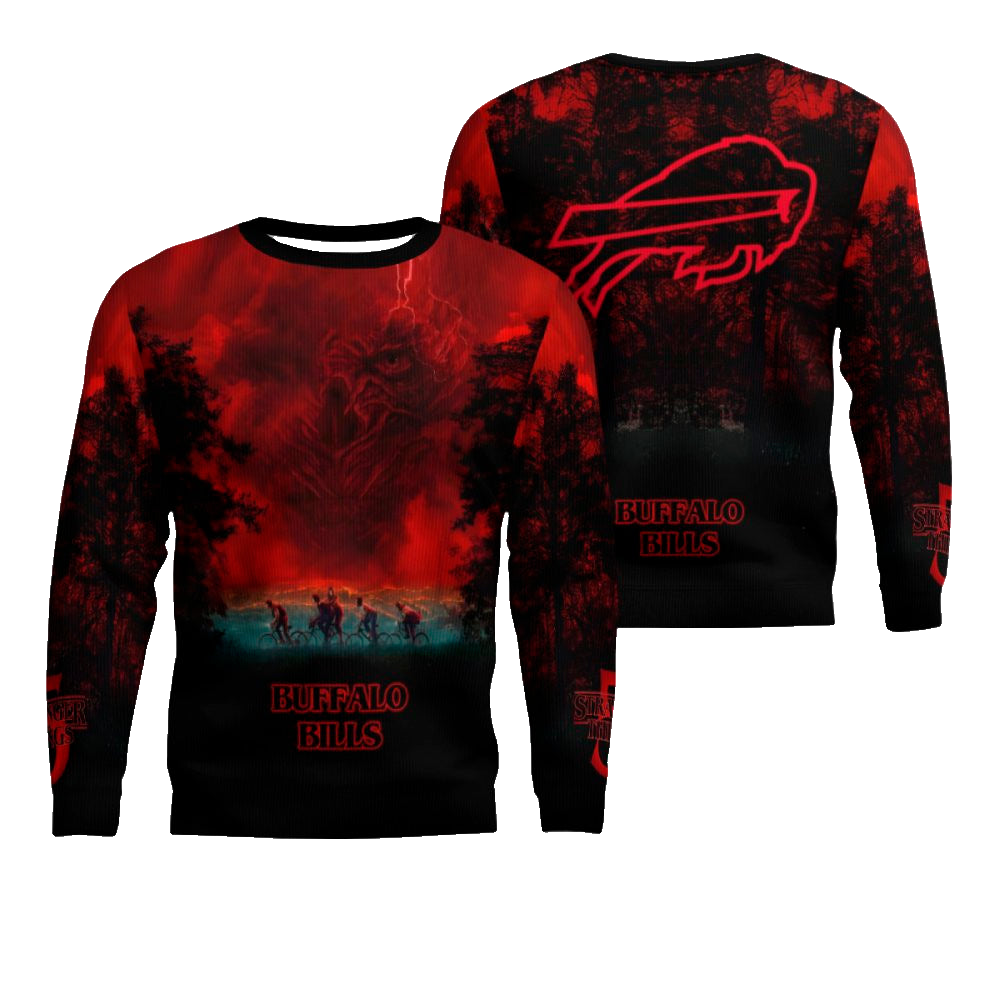2025 Buffalo Bills Stranger Things Ugly Sweater – Moonbestprint