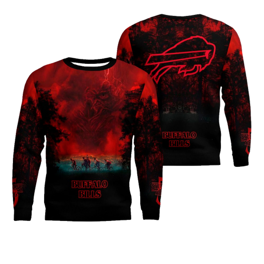 2025 Buffalo Bills Stranger Things Ugly Sweater – Moonbestprint