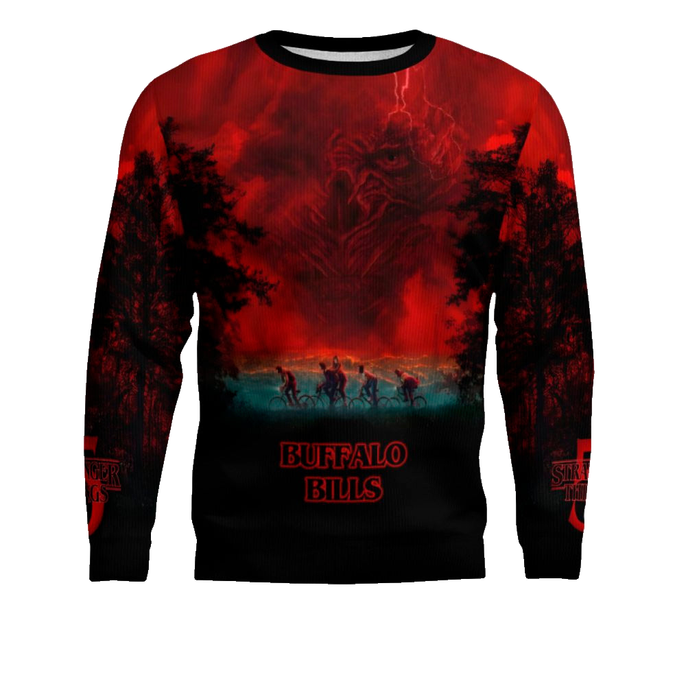 2025 Buffalo Bills Stranger Things Ugly Sweater – Moonbestprint