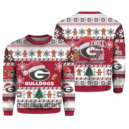 2026 Bulldogs They Not Like Us Ugly Christmas Sweater - Moonbestprint
