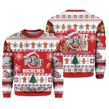 2026 Buckeyes They Not Like Us Ugly Christmas Sweater - Moonbestprint