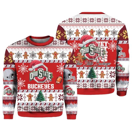 2026 Buckeyes They Not Like Us Ugly Christmas Sweater - Moonbestprint