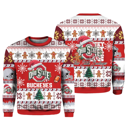 2026 Buckeyes They Not Like Us Ugly Christmas Sweater - Moonbestprint