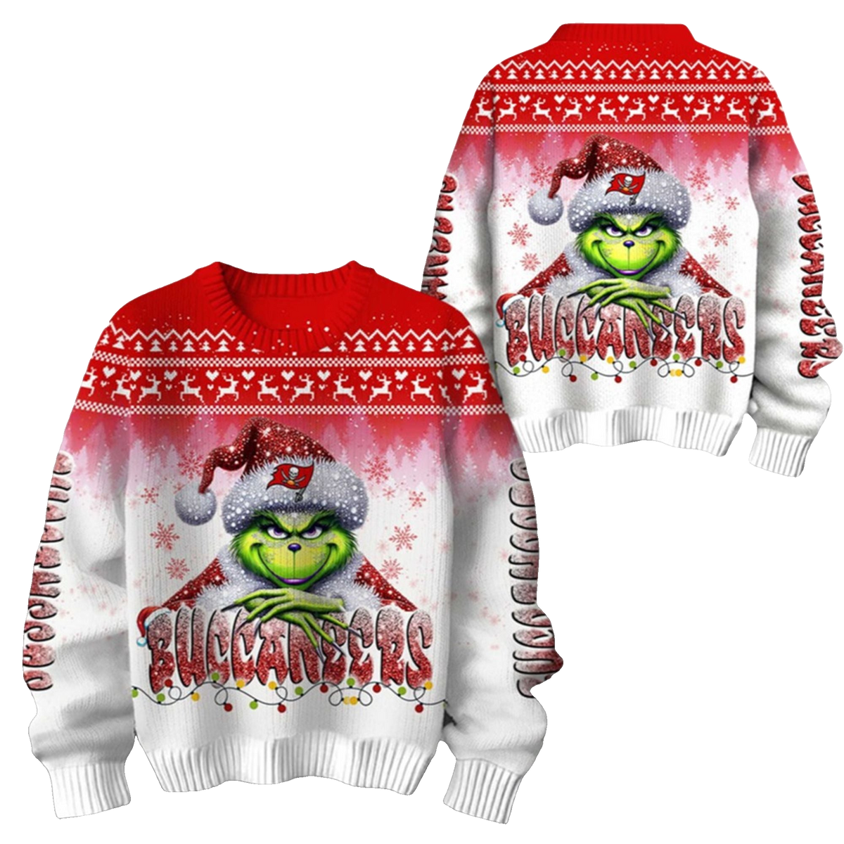 2026 Buccaneers Grnch Season Christmas Ugly Sweater - Moonbestprint