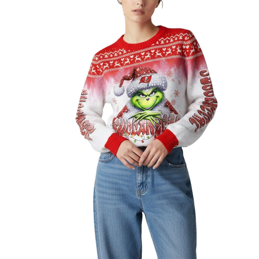 2026 Buccaneers Grnch Season Christmas Ugly Sweater - Moonbestprint