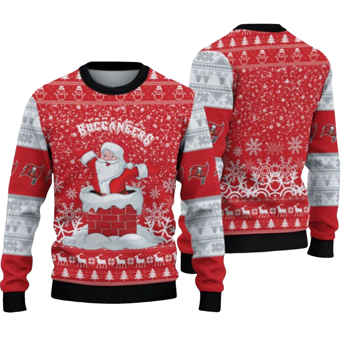 2026 Buccaneers Funny Santa Ugly Christmas Sweater - Moonbestprint