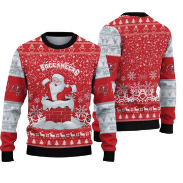 2026 Buccaneers Funny Santa Ugly Christmas Sweater - Moonbestprint