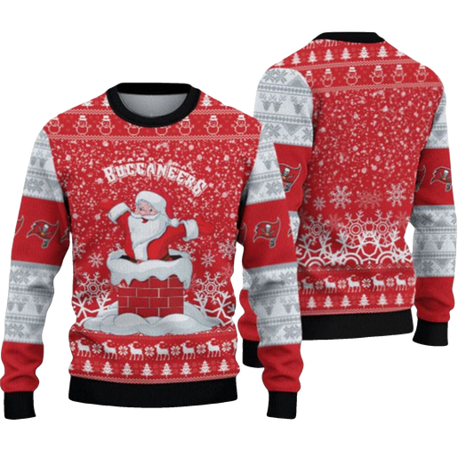 2026 Buccaneers Funny Santa Ugly Christmas Sweater - Moonbestprint