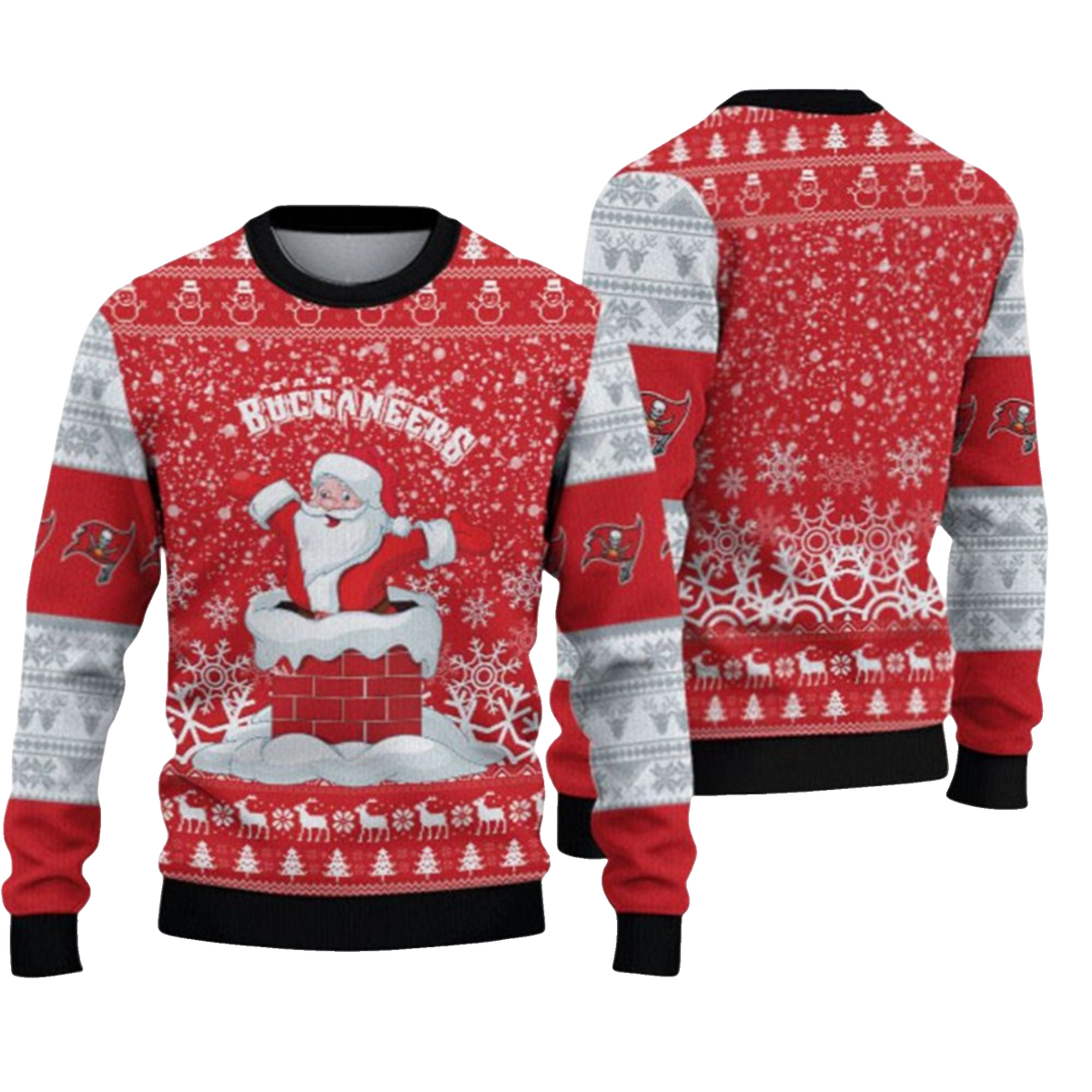 2026 Buccaneers Funny Santa Ugly Christmas Sweater - Moonbestprint
