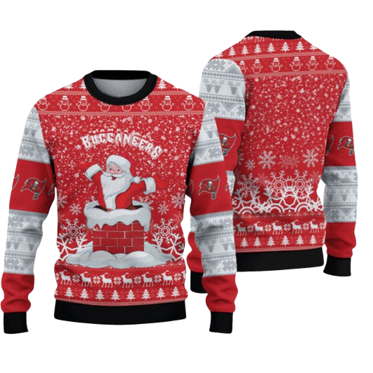 2026 Buccaneers Funny Santa Ugly Christmas Sweater - Moonbestprint