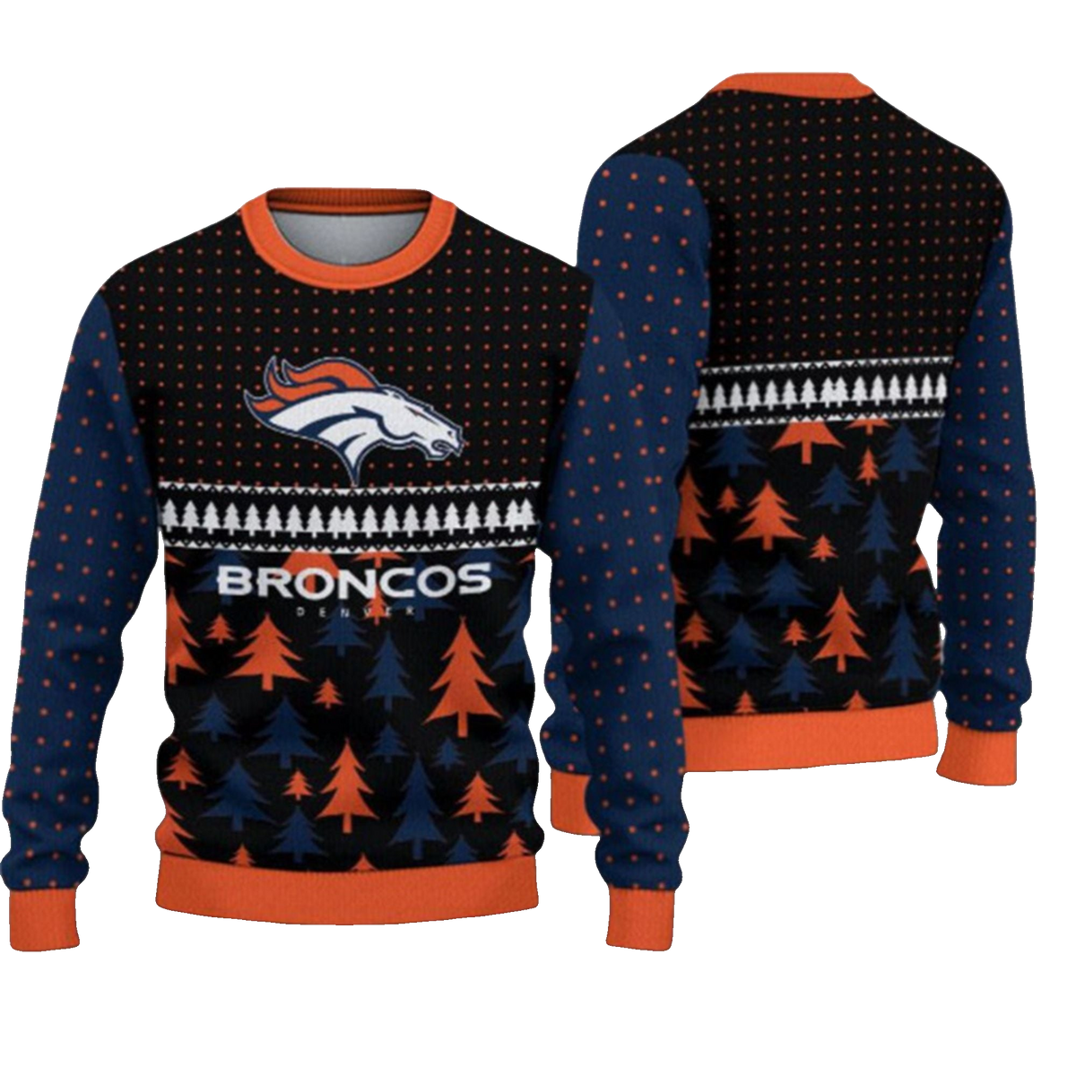 2026 Broncos Ugly Christmas Sweater - Moonbestprint