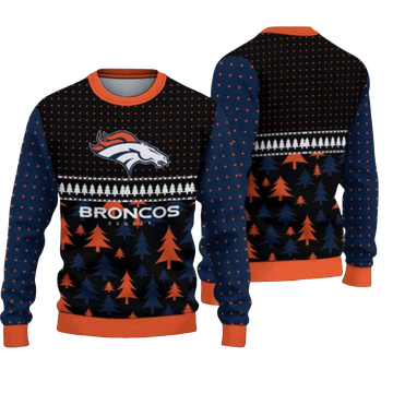 2026 Broncos Ugly Christmas Sweater - Moonbestprint