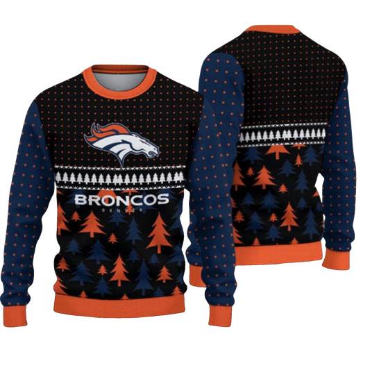 2026 Broncos Ugly Christmas Sweater - Moonbestprint