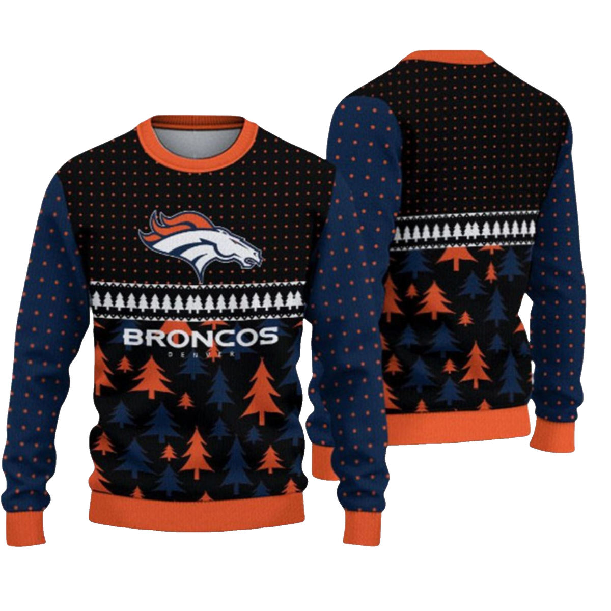2026 Broncos Ugly Christmas Sweater - Moonbestprint