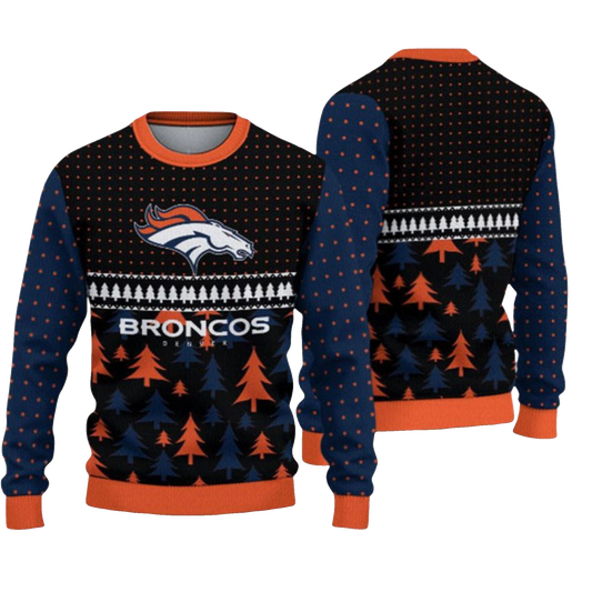 2026 Broncos Ugly Christmas Sweater - Moonbestprint