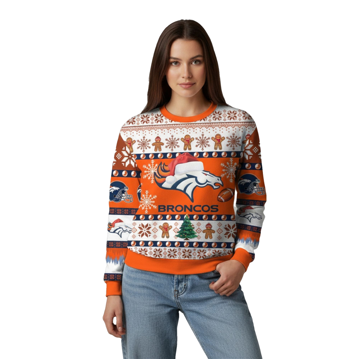 2026 Broncos They Not Like Us Ugly Christmas Sweater - Moonbestprint