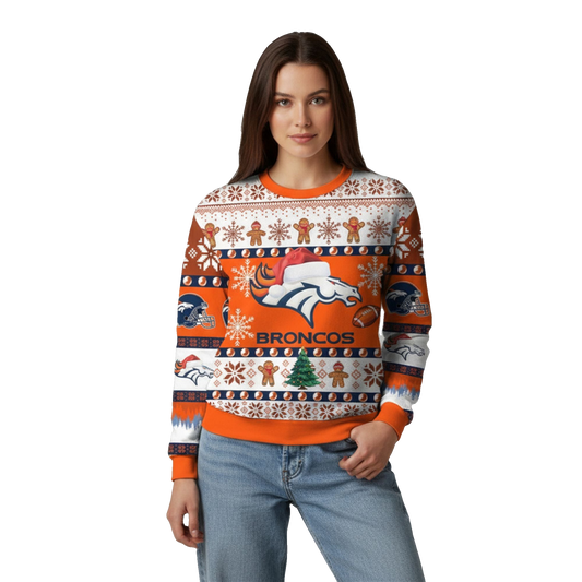 2026 Broncos They Not Like Us Ugly Christmas Sweater - Moonbestprint
