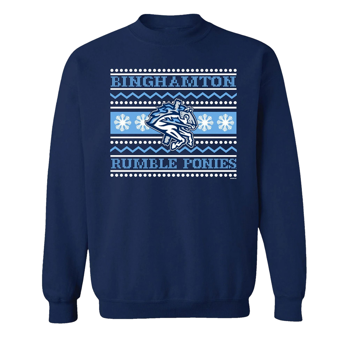 2026 Binghamton Rumble Ponies Jolly Ugly Sweater - Moonbestprint