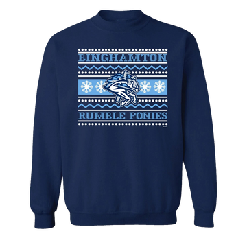 2026 Binghamton Rumble Ponies Jolly Ugly Sweater - Moonbestprint