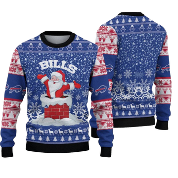 2026 Bills Santa Ugly Christmas Sweater - Moonbestprint