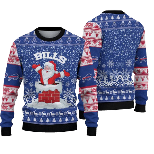 2026 Bills Santa Ugly Christmas Sweater - Moonbestprint