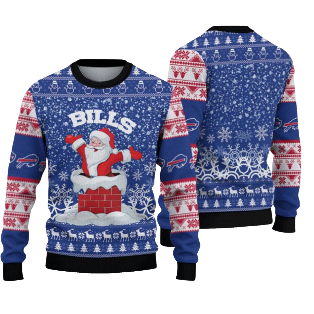 2026 Bills Santa Ugly Christmas Sweater - Moonbestprint