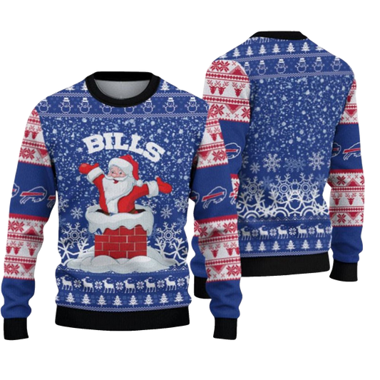 2026 Bills Santa Ugly Christmas Sweater - Moonbestprint