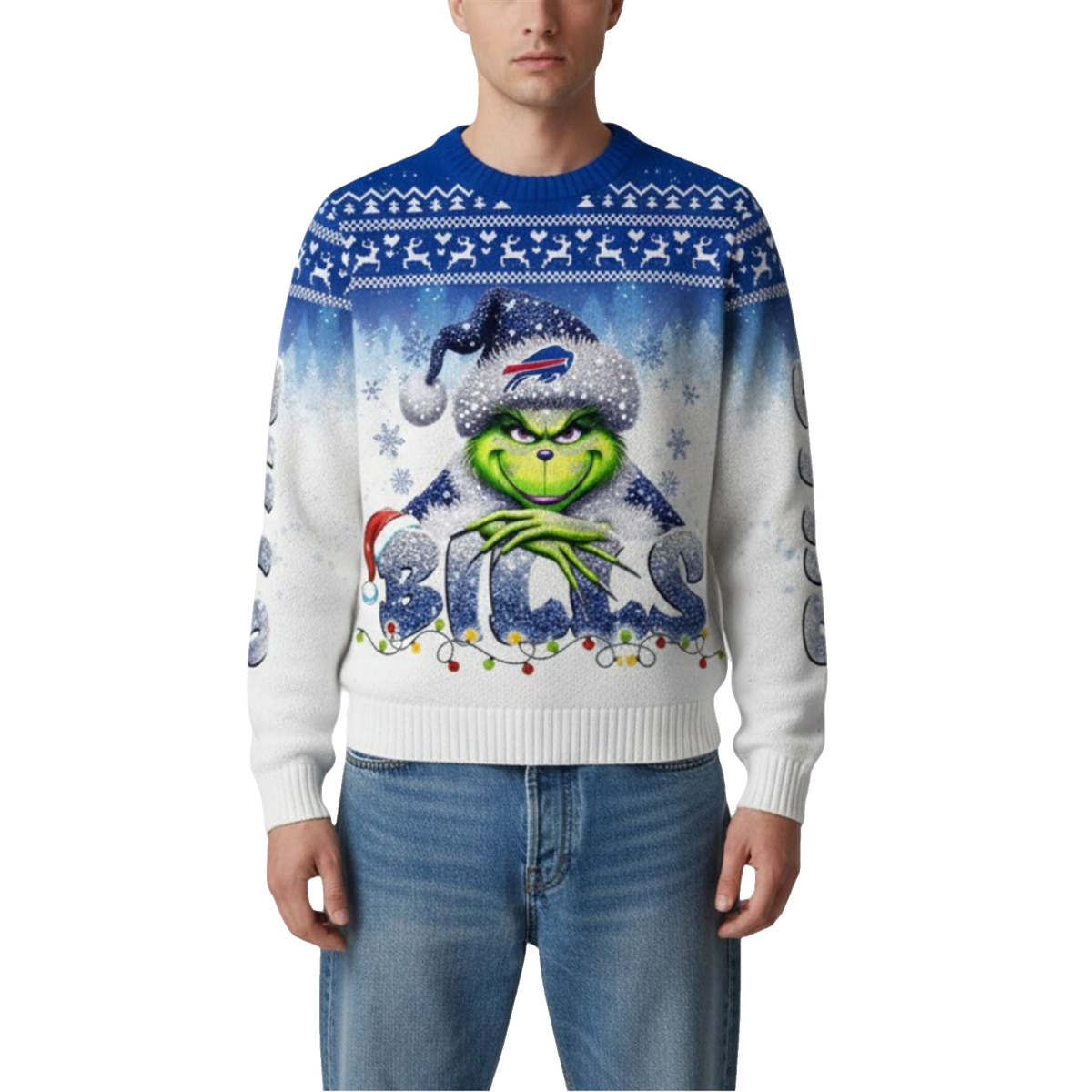 2026 Bills Grnch Season Christmas Ugly Sweater - Moonbestprint