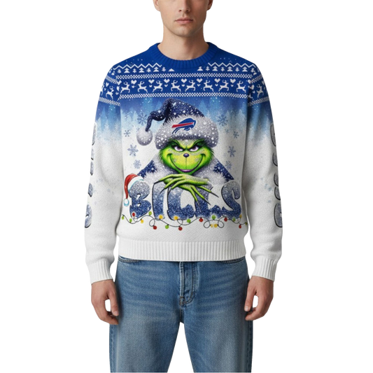 2026 Bills Grnch Season Christmas Ugly Sweater - Moonbestprint