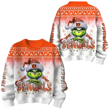 2026 Bengals Grnch Season Christmas Ugly Sweater - Moonbestprint