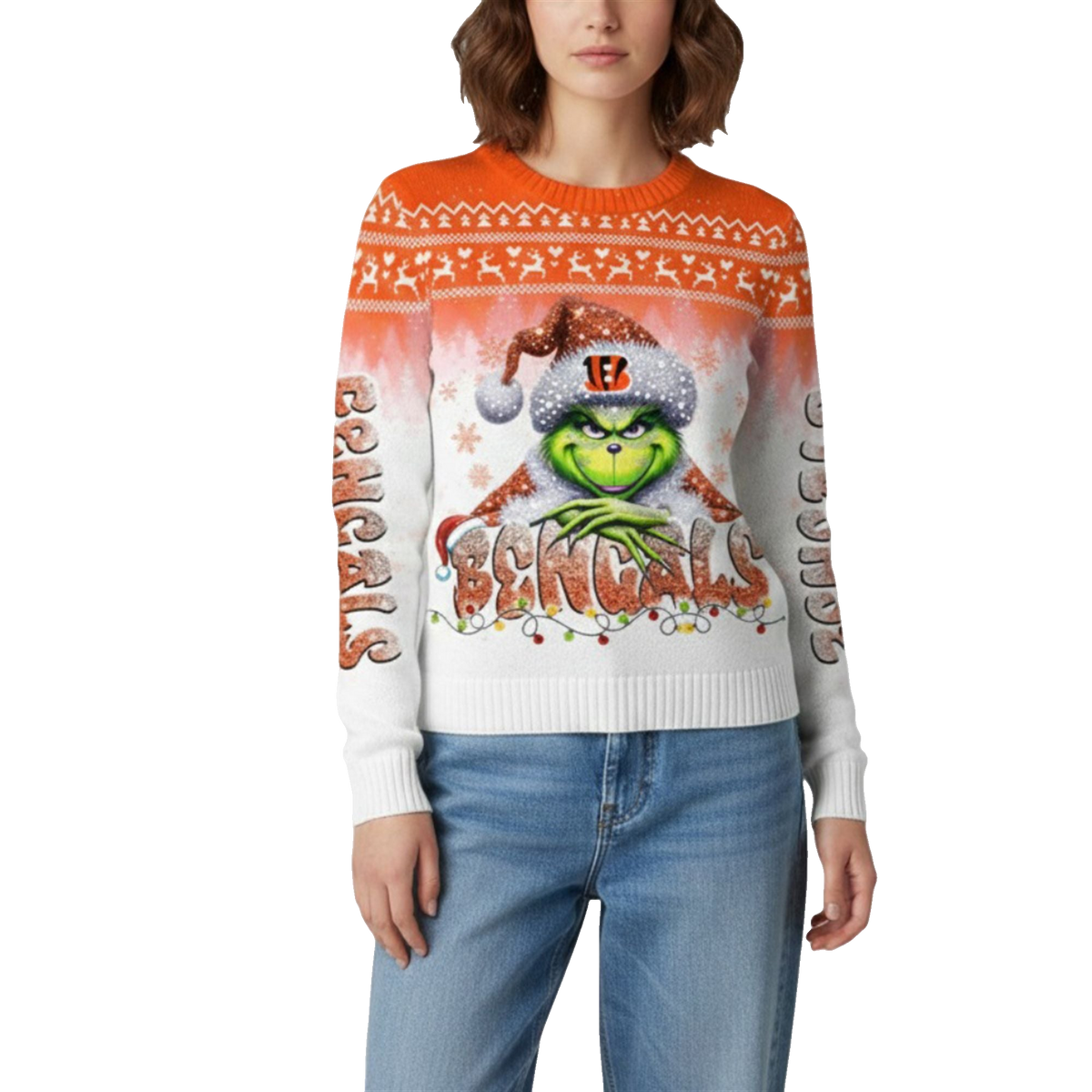 2026 Bengals Grnch Season Christmas Ugly Sweater - Moonbestprint
