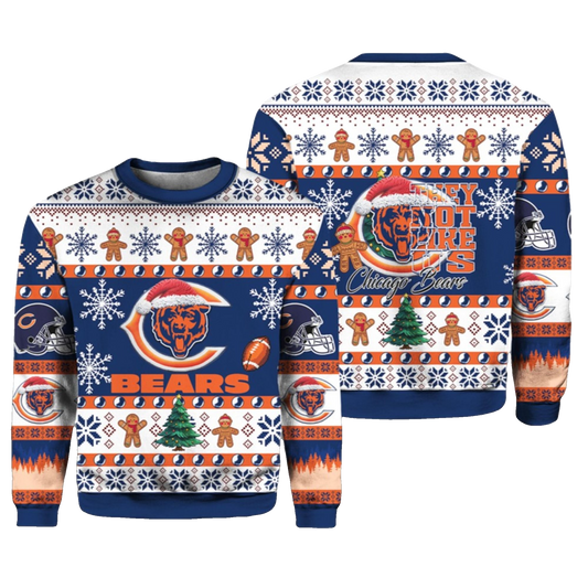 2026 Bears They Not Like Us Ugly Christmas Sweater - Moonbestprint