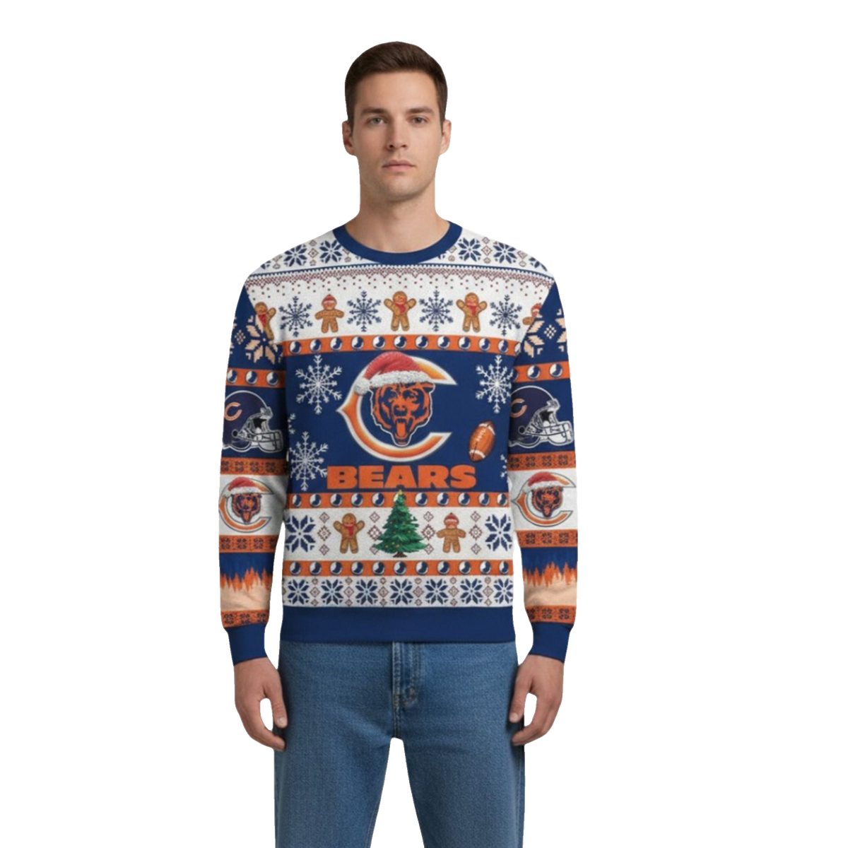 2026 Bears They Not Like Us Ugly Christmas Sweater - Moonbestprint