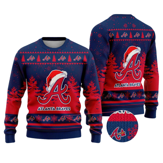 2025 Atlanta Bravers Snowflakes Christmas Ugly Sweater – Moonbestprint