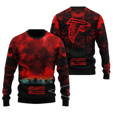 2025 Atlanta Falcons Stranger Things Ugly Sweater – Moonbestprint