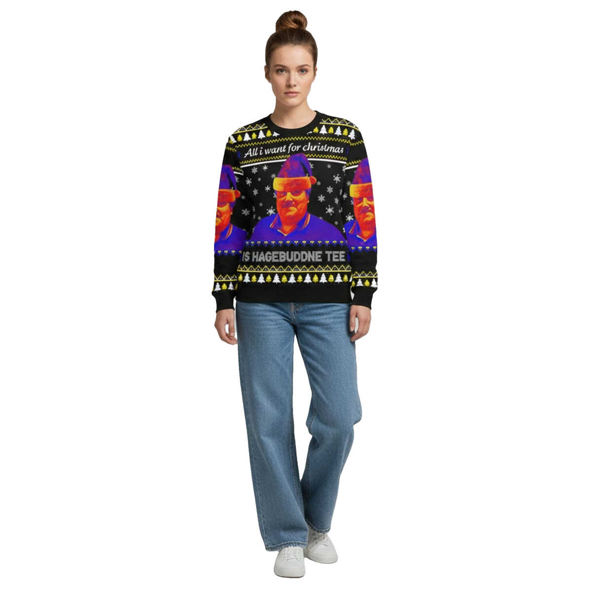 2026 All I Want For Christmas Is Hagebuddne Tee Ugly Sweater - Moonbestprint