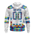 Personalized Las Vegas Raiders Autism Awareness AOP Hoodie - Moonbestprint