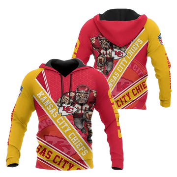 Personalized Kansas City Chiefs Mascot Graphic Hoodie Unisex Fan Gift - Moonbestprint