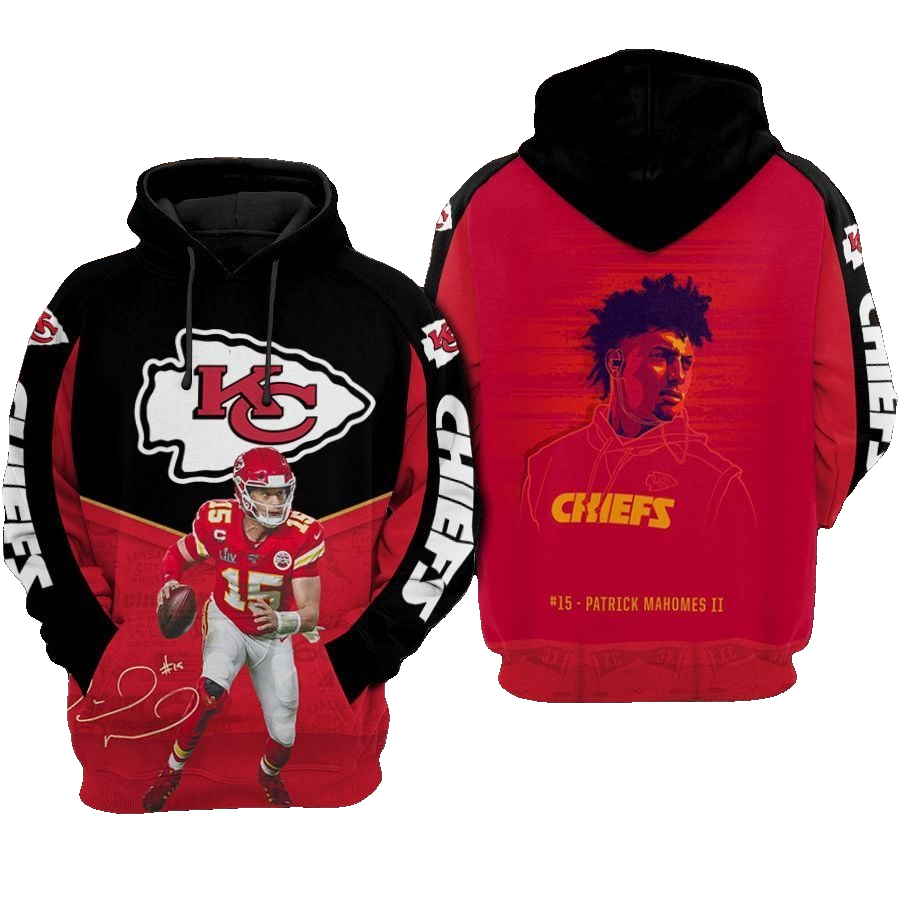 #15 Patrick Mahomes II Chiefs Hoodie - Moonbestprint
