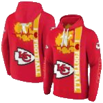 Kansas City Chiefs Red Graphic Hoodie Unisex Football Fan Gift - Moonbestprint